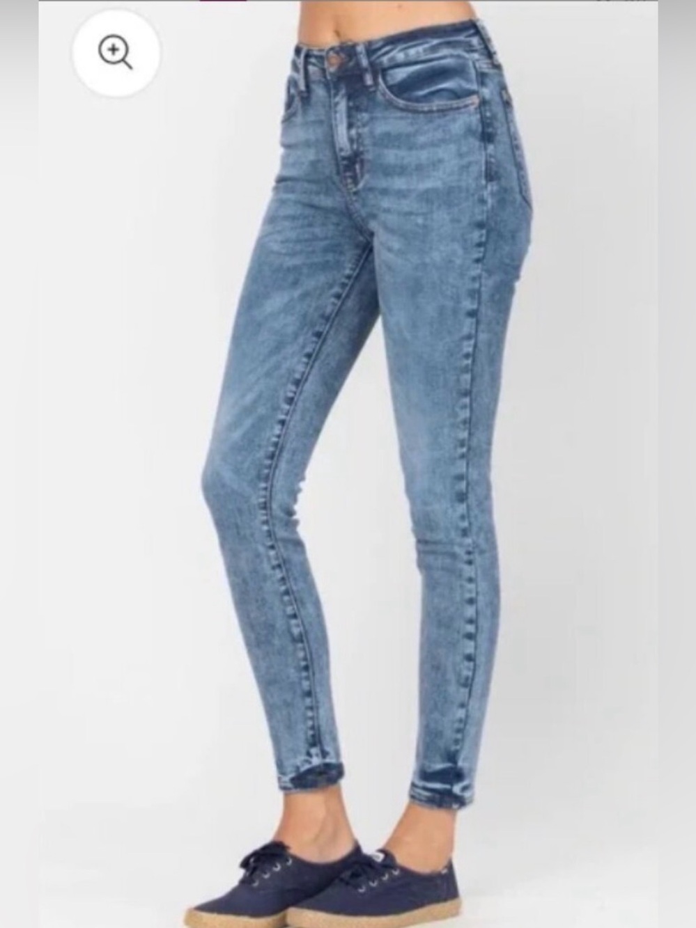 Judy Blue High Rise Acid Wash Jeans - Blue